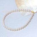 【送料無料】ブレスレット アクセサリ— ラウンドミリブレスレットスターリングシルバーround luster high quality outstanding real pearl 6mm bracelet sterling silver(4)