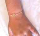 【送料無料】ブレスレット　アクセサリ—　ゴールドブレスレットブレスレットフラワーブレスレットgold bracelet flower, gold filled bracelet flowers 14k, flower bracelet, charm