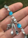 【送料無料】ブレスレット アクセサリ— spoonieブレスレットspoonie565spoonie chronic illness cause bracelet cats eye blue spoonie monkeys size 565(4)