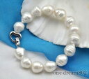【送料無料】ブレスレット アクセサリ- シックホワイトバロックパールブレスレットchic 8 13mm white baroque fw pearl bracelet