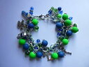 【送料無料】ブレスレット アクセサリ- シルバーブレスレットシアトル*silver tone charm bracelet seattle seahaws 12s many charms