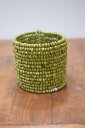 【送料無料】ブレスレット アクセサリ— ブレスレットカフスbracelet beaded green cuff(4)