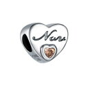 【送料無料】ブレスレット アクセサリ- スターリングシルバーブレスレットビードsilvercute 925 sterling silver birthstone love heart bead charms for bracelet