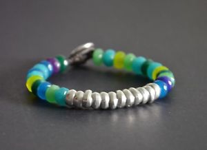 【送料無料】ブレスレット アクセサリ— ブレスレットハンドメイドmona bracelet handmade braceletagate blue greenbest gift