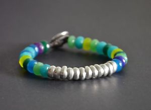 【送料無料】ブレスレット アクセサリ— ブレスレットハンドメイドmona bracelet handmade braceletagate blue ...