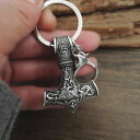 【送料無料】ブレスレット アクセサリ— ペンダントキーリングトールハンマーヴァイキングキーpendant keyring thor hammer mjolnir viking of key17