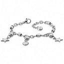 【送料無料】ブレスレット アクセサリ— ブレスレットボールステンレススチールbracelet stainless steel with charms stars and balls(4)