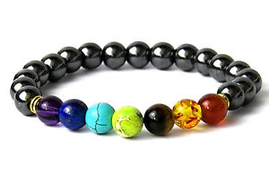 【送料無料】ブレスレット アクセサリ— ヘマタイトサーファーヒーリングチャクラパワービーズブレスレットuk hematite surfer healing chakra power bead gemstone bracelet for men ladies