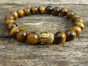 【送料無料】ブレスレット アクセサリ- ブレスレットヘッドタイガーアイタイガーアイzen bracelet head of buddha amp; tigers eye 8mm feng shui tiger eye buddha