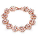 yzuXbg@ANZT?@[bpzCgWRt@bV`F[uXbgeuropean white zircon flower chain charm bracelet for women fashion jewelry gift