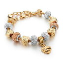 【送料無料】ブレスレット　アクセサリ—　ブレスレットアムールレas fr34630 bracelet amour pour les femmes dor owl breloque en alliage de zinc