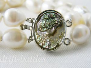 ̵ۥ֥쥹åȡ—Хåѡ֥쥹å2strands 10mm baroque white freshwater pearl bracelet