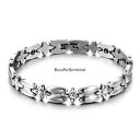 【送料無料】ブレスレット アクセサリ- シルバーステンレススチールリンクチェーンブレスレットクリスマスsilver stainless steel link chain magnetic love bracelet womens christmas gifts