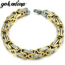 【送料無料】ブレスレット アクセサリ— ステンレススチールリンクチェーンブレスレットstainless steel link chains bracelet for men(4)