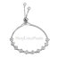 【送料無料】ブレスレット アクセサリ— ホワイトゴールドメッキクローバーリンクチェーンブレスレットexquisite 18kt white gold plated cz crystals clover clovers links chain bracelet 18,980円