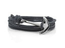 yzuXbg@ANZT?@`R[O[Vo[AJ[uXbgYZ[[charcoal grey amp; silver anchor bracelet mens paracord rope nautical sailor