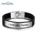 【送料無料】ブレスレット アクセサリ— カスタマイズステンレススチールブレスレットcustomized engraved stainless steel leather bracelets fathers day gift