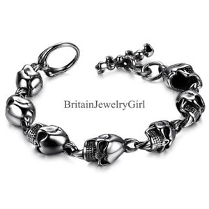 【送料無料】ブレスレット アクセサリ— 827 ステンレスゴシックチェーンハロウィーン827 mens boy stainless steel go...