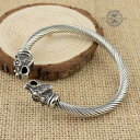 ̵ۥ֥쥹åȡ—Х󥰥֥쥹åȥץ󥰥ƥ쥹Υ륦viking bear bracelet adjustable spring stainless steel norse arm ring