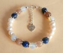 【送料無料】ブレスレット　アクセサリ—　クリスタルブレスレットバッグgemstone crystal healing grief bereavement spiritual insight bracelet gift bag