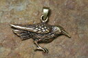 【送料無料】ブレスレット アクセサリ— ペンダントブロンズレザーストラップバイキングpendant odins raven bronze leather strap viking amulet hugin munin(4)