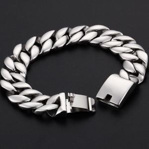 mens 18mm stainless steel hip hop silver tone wrist bracelet 866 inches 85gmens 18mmステンレスホップブレスレット86685g※注意※NYからの配送になりますので2週間前後お時間をいただきます。人気の商品は在庫が無い場合がございます。ご了承くださいませ。サイズの種類の商品は購入時の備考欄にご希望のサイズをご記載ください。　携帯メールでの登録ですと楽天からのメールが届かない場合がございます。