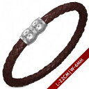 bracelet leather braided brown with magnetic closure 22 cmブレスレット22cm※注意※NYからの配送になりますので2週間前後お時間をいただきます。人気の商品は在庫が無い場合がございます。ご了承くださいませ。サイズの種類の商品は購入時の備考欄にご希望のサイズをご記載ください。　携帯メールでの登録ですと楽天からのメールが届かない場合がございます。