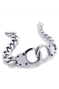 ̵ۥ֥쥹åȡ—ߥ奨꡼֥쥹åȥƥ쥹2xjewelry bracelet for men, stainless steel handcuffs, silver d7o5