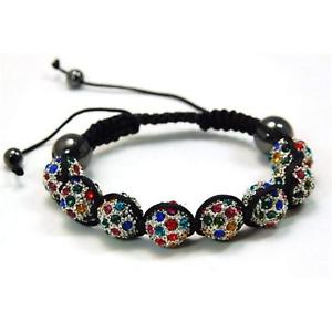 yzuXbg@ANZT?@}`J[CXg[fBXR{[RNVuXbgmulticolour rhinestone disco ball adjustable bracelet by the olivia collection
