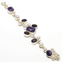 【送料無料】ブレスレット アクセサリ- アメジストパールブレスレット listing arriwal charoite,amethyst amp; pearl gemstone handmade jewelry bracelet 78