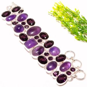 【送料無料】ブレスレット　アクセサリ—　アメジストジュエリーブレスレット78 sb394amethyst sage gem..