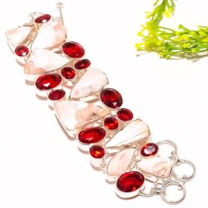 【送料無料】ブレスレット　アクセサリ—　ハンドメイドファッションジュエリーブレスレット, garmet gemstone handmade fashion jewelry bracelet 78 sb1182