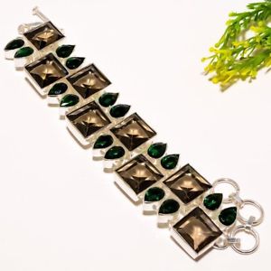 【送料無料】ブレスレット　アクセサリ—　ホワイトトパーズハンドメイドファッションジュエリーブレスレットwhite topaz gemstone handmade fashion jewelry bracelet 78 sb1296