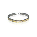 yzuXbg@ANZT?@S[hg[XeXX`[OhNuXbgC`gold tone stainless steel grand magnetic link therapy bracelet 85 inch