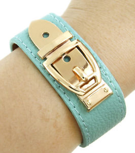 【送料無料】ブレスレット　アクセサリ—　セレブターコイズゴールドロックスブティックバックルブレスレット