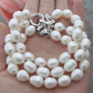 【送料無料】ブレスレット　アクセサリ—　ホワイトライスパールブレスレット8 3 strands white rice pearl bracelet