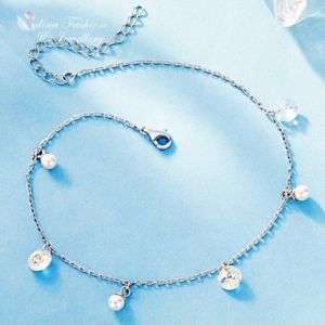 yzuXbg@ANZT?@X^[OVo[XtXL[NX^Ehp[XuXbg925 sterling silver made with swarovski crystal round charm pearl slim bracelet