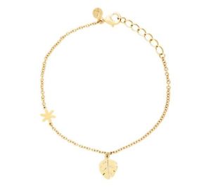 【送料無料】ブレスレット アクセサリ— ケンケンキッキリーフブレスレットkゴールドメッキkikki k leaf bracelet 18k gold plated