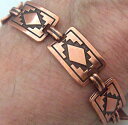 【送料無料】ブレスレット アクセサリ— ブレスレットリンクウィーラーcopper bracelet 7 12 linked wheeler mountain arthritis healing folklore cb 244(4)