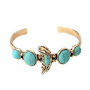 【送料無料】ブレスレット アクセサリ— 10xリバイバルボヘミアトルコブレスレットブレスレットw7w610xretro bohemian turquoise bracelet feather alloy open braceletgolden w7w6(4)