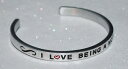 【送料無料】ブレスレット アクセサリ- ハンドメイドブレスレットi love being a mother handmade amp; polished bracelet