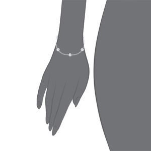 【送料無料】ブレスレット　アクセサリ—　ボールブレスレットシンチェーンリンクレディース listingsilver plated ball bracelet thin chain link ladies woman 8