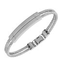 【送料無料】ブレスレット アクセサリ— ステンレススチールツイストケーブルロープブレスレットedforce stainless steel silv...