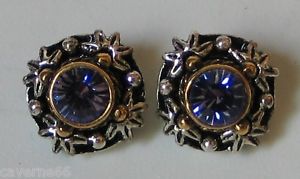 ブレスレット　アクセサリ—　アンティークイヤリングメタルゴールドグレーアメジストイヤリングantique jewel earrings metal gold grey amethyst earrings b150