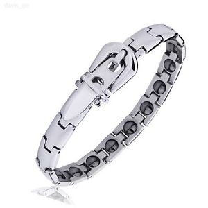 【送料無料】ブレスレット　アクセサリ—　エネルギーチタンステンレスブレスレットs005menwomen magnetic energy titanium stainless steel bracelet gift s005