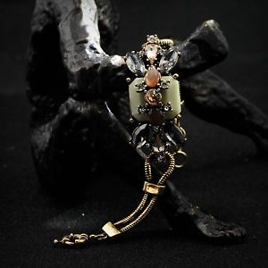 ̵ۥ֥쥹åȡ—ct3ꥸʥԥ󥯥֥ɥwoman bracelet square grey pink flower v...