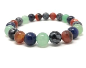 【送料無料】ブレスレット アクセサリ— パワービーズブレスレットサイズボックスタグvirgo power bead crystal bracelet...