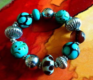 hokushin㤨̵֡ۥ֥쥹åȡ?ӡ֥쥹åȥȥåtopshop beautiful printed chunky beads stretch elastic braceletפβǤʤ17,980ߤˤʤޤ