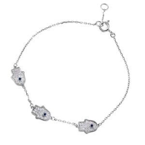 【送料無料】ブレスレット アクセサリ— ブレスレットハンドsterling silver charm bracelet w evil eye cz stones hamsa hand charms 【送料無料】ブレスレット アクセサリ— ブレスレットハンドsterling silver charm bracelet w evil eye cz stones hamsa hand charms