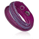 【送料無料】ブレスレット アクセサリ— スワロフスキーフクシアレディースブレスレットswarovski slake fuchsia 2 in 1 l...